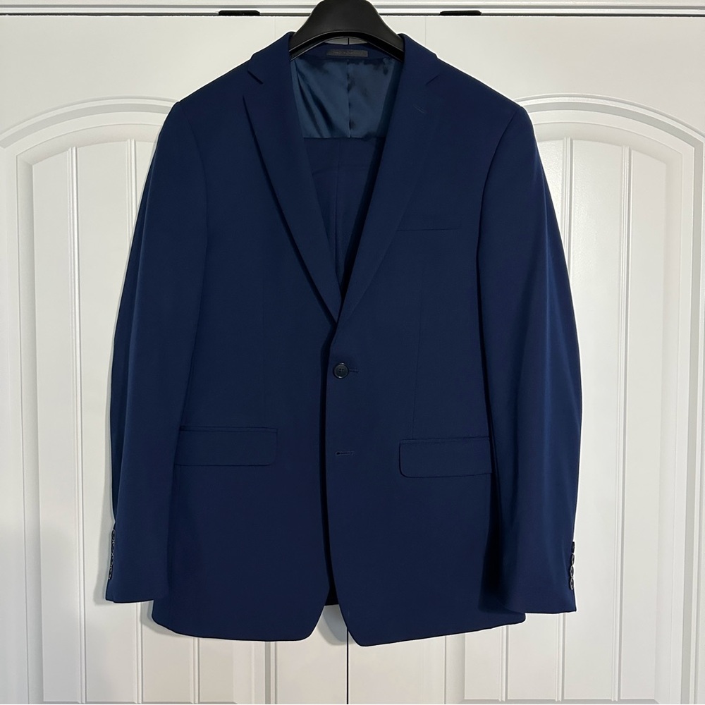 38R Navy Blue slim fit suit